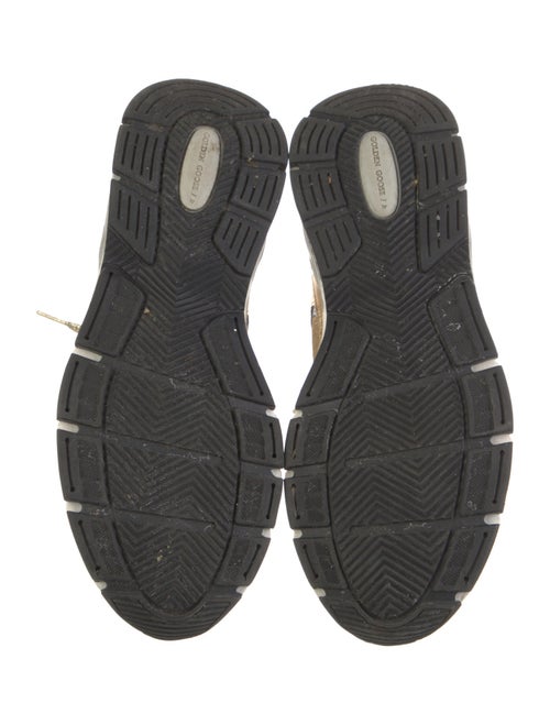 Golden Goose Leather Printed Sneakers