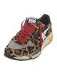 Golden Goose Ponyhair Animal Print Athletic Sneakers