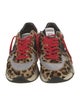 Golden Goose Ponyhair Animal Print Athletic Sneakers