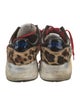 Golden Goose Ponyhair Animal Print Athletic Sneakers