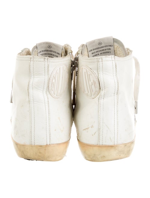 Golden Goose Leather Glitter Accents Sneakers