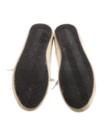 Golden Goose Leather Printed Sneakers