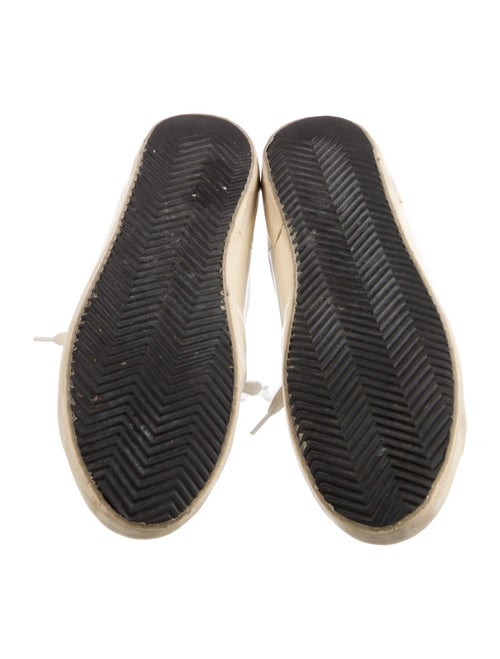 Golden Goose Leather Printed Sneakers
