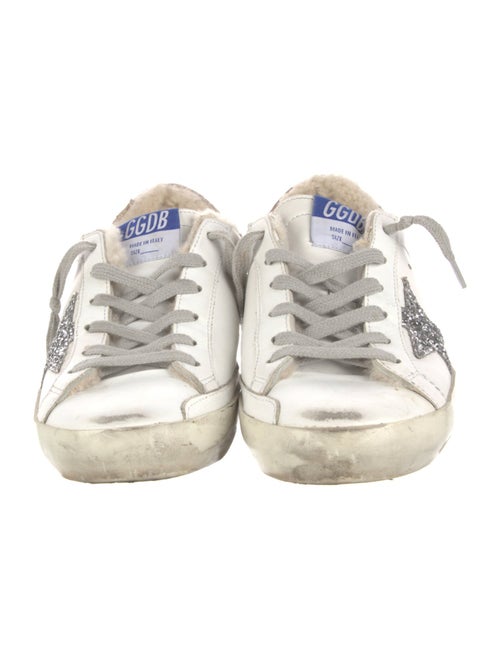 Golden Goose Leather Printed Sneakers