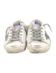 Golden Goose Leather Printed Sneakers