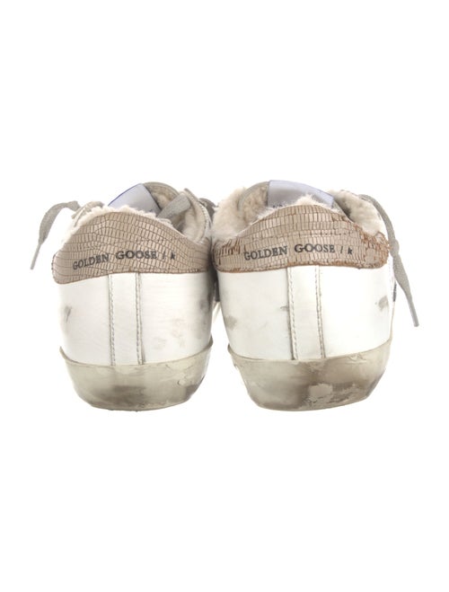 Golden Goose Leather Printed Sneakers