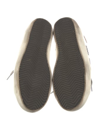 Golden Goose Leather Printed Sneakers