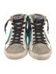 Golden Goose Leather Printed Sneakers