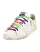 Golden Goose Leather Distressed Accents Sneakers