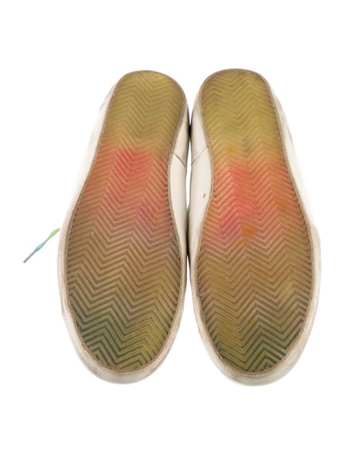 Golden Goose Leather Distressed Accents Sneakers