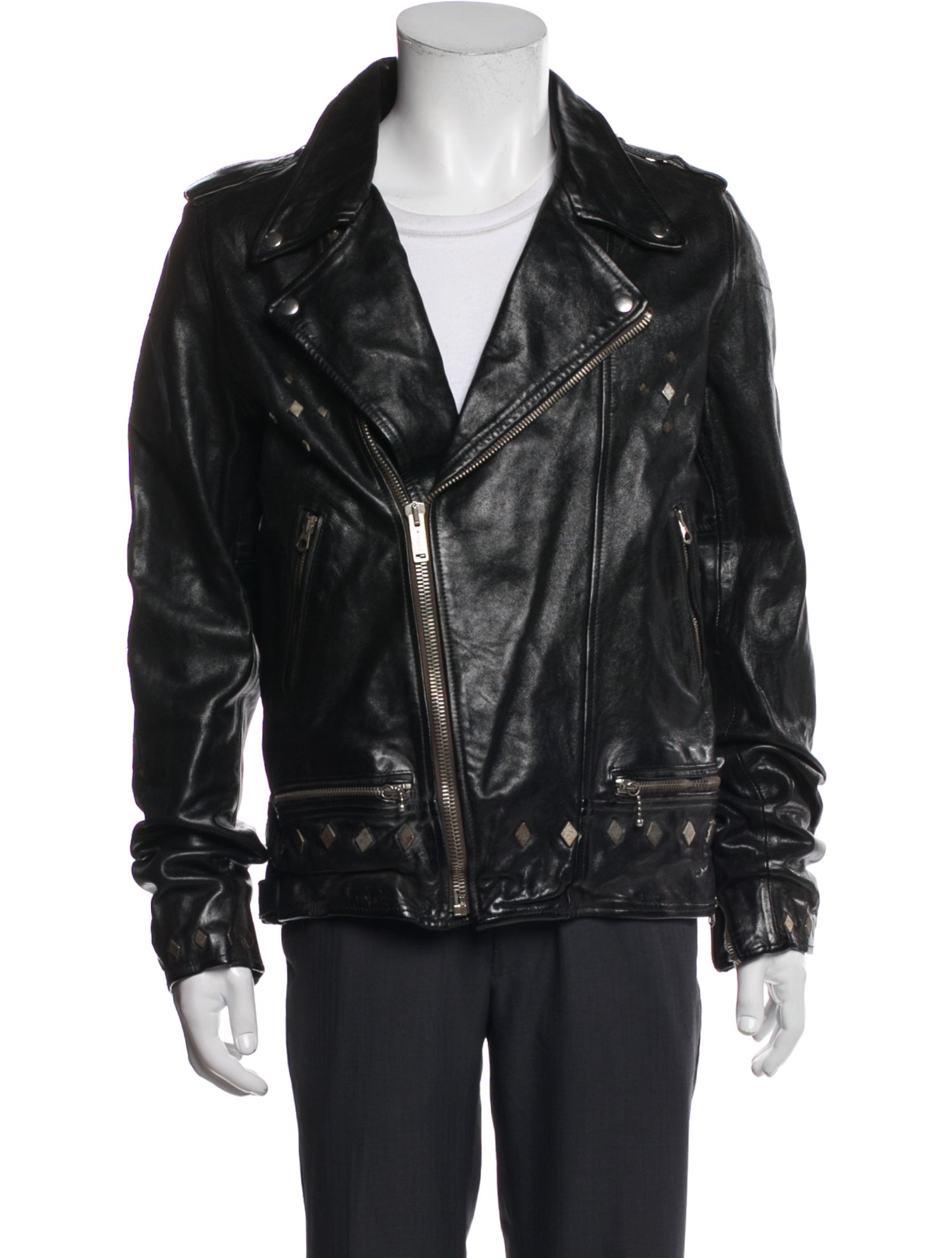 Golden Goose Leather Moto Jacket