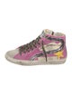 Golden Goose Canvas Printed Sneakers