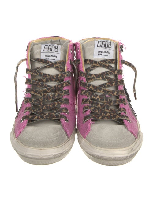 Golden Goose Canvas Printed Sneakers