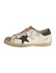 Golden Goose Leather Printed Sneakers