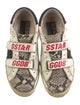 Golden Goose Leather Printed Sneakers