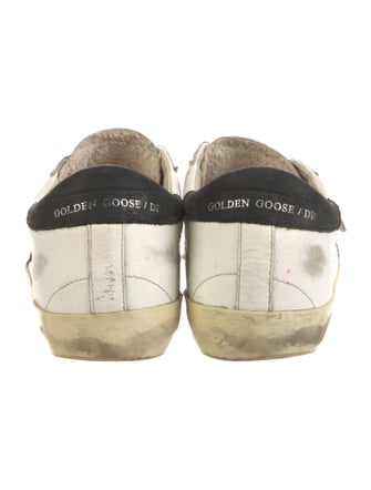 Golden Goose Leather Printed Sneakers