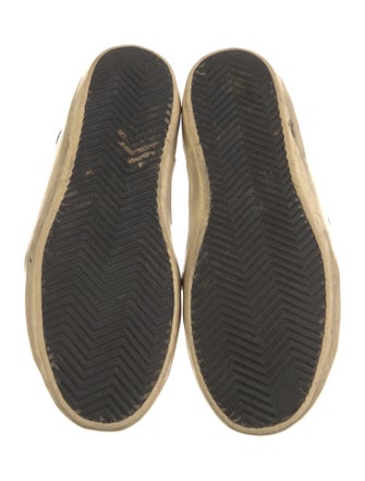 Golden Goose Leather Printed Sneakers