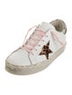 Golden Goose Leather Animal Print Sneakers