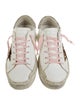 Golden Goose Leather Animal Print Sneakers