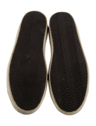 Golden Goose Leather Animal Print Sneakers