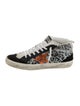 Golden Goose Suede Animal Print Sneakers