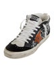 Golden Goose Suede Animal Print Sneakers