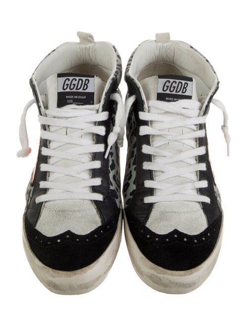 Golden Goose Suede Animal Print Sneakers