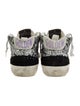 Golden Goose Suede Animal Print Sneakers