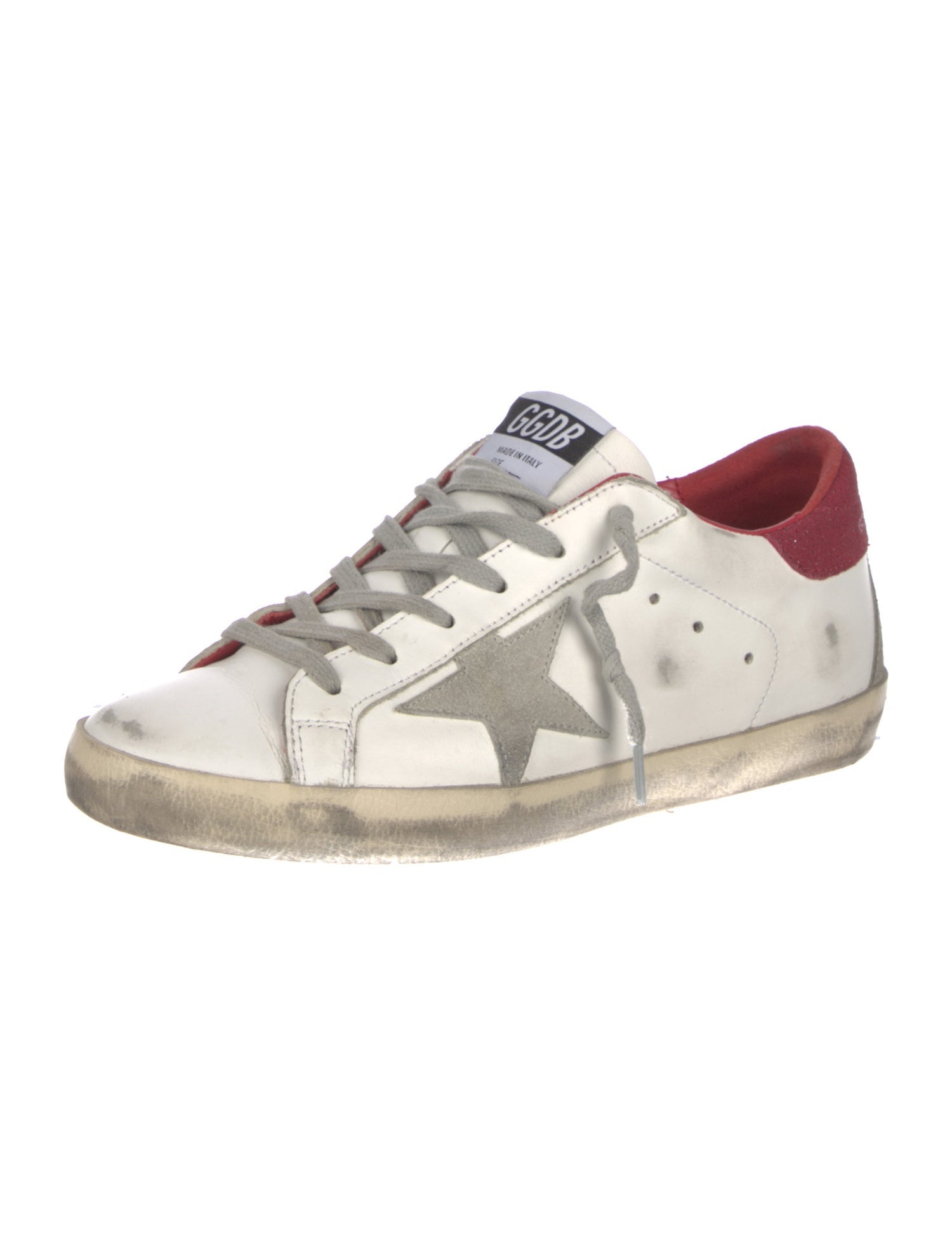 Golden Goose Leather Distressed Accents Sneakers