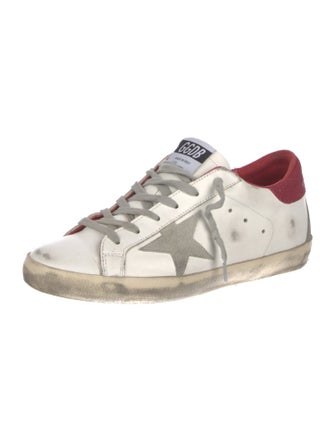 Golden Goose Leather Distressed Accents Sneakers