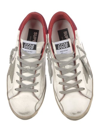 Golden Goose Leather Distressed Accents Sneakers