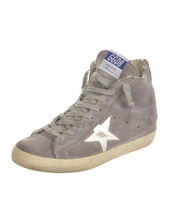 Golden Goose Suede Printed Sneakers