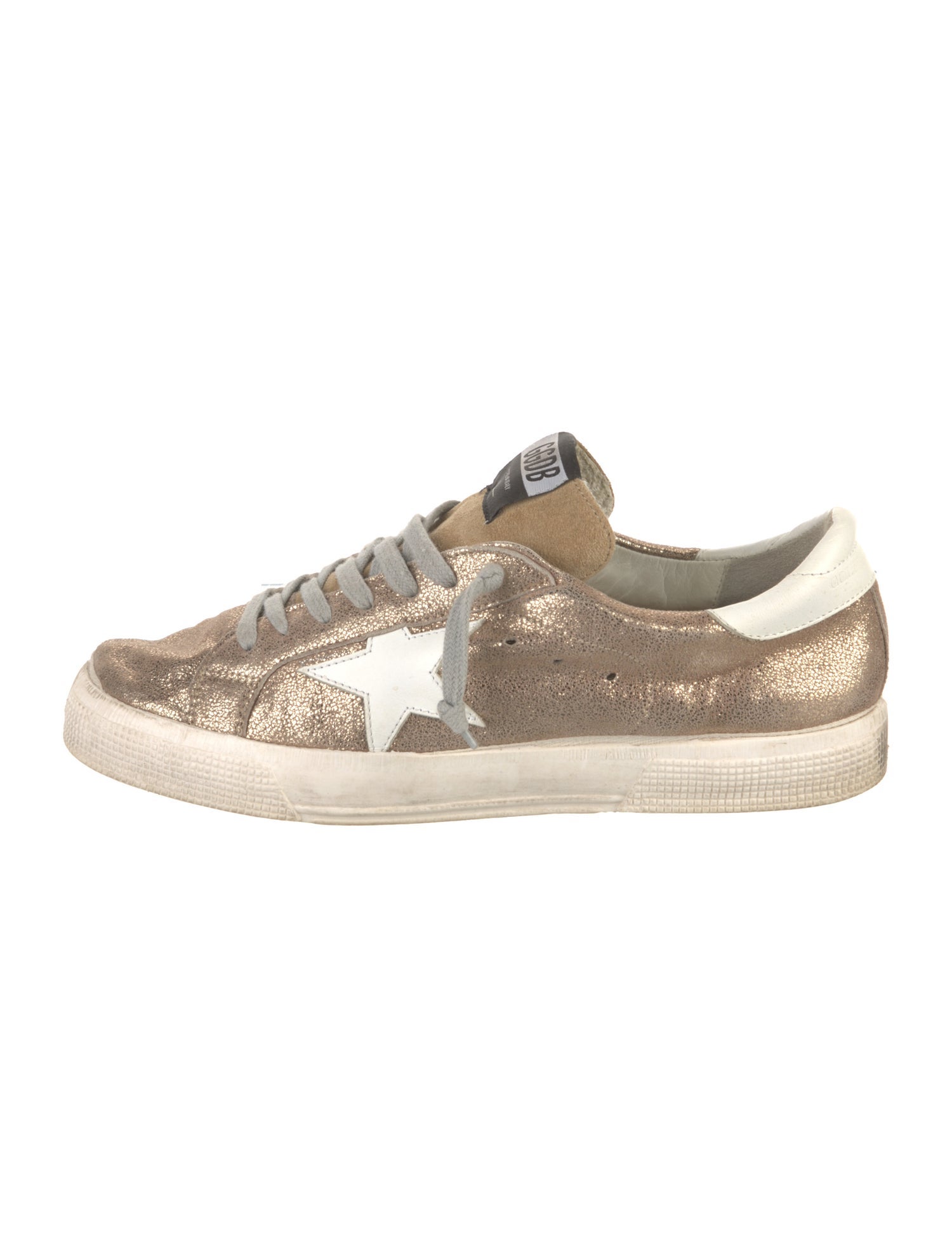 Golden Goose Leather Distressed Accents Sneakers