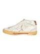 Golden Goose Leather Colorblock Pattern Sneakers