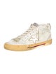 Golden Goose Leather Colorblock Pattern Sneakers