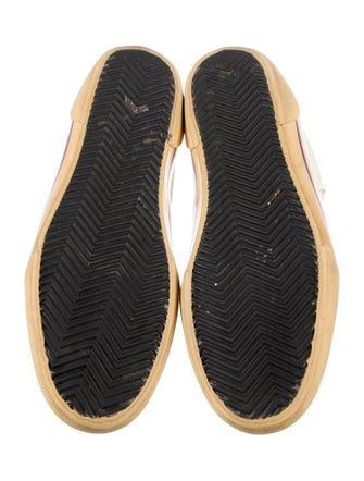 Golden Goose Leather Colorblock Pattern Sneakers