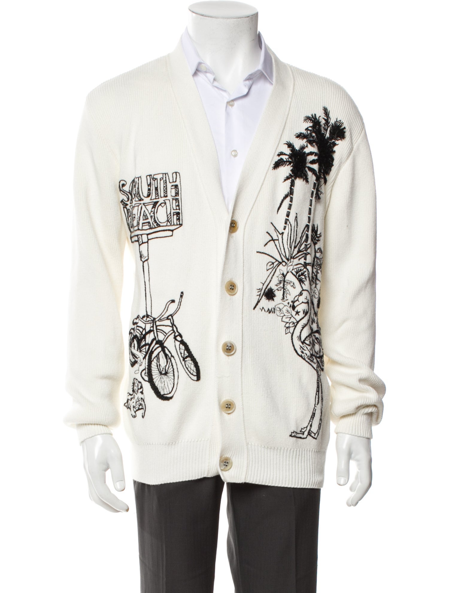 Golden Goose Printed Open Front Cardigan