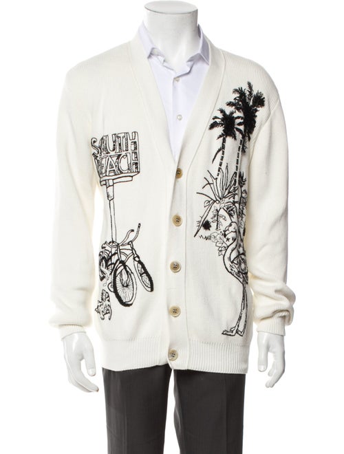 Golden Goose Printed Open Front Cardigan