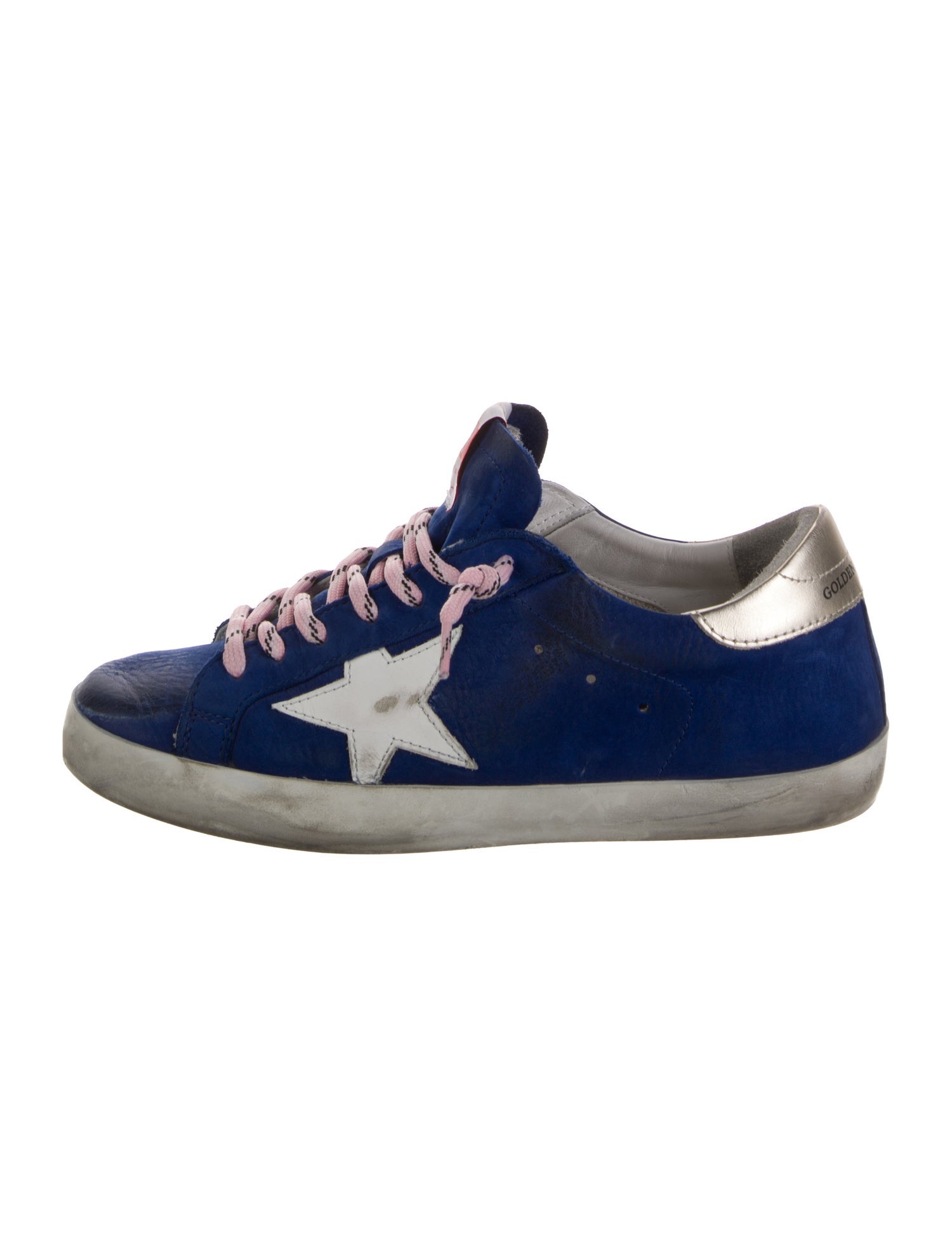 Golden Goose Leather Distressed Accents Sneakers