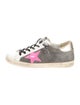 Golden Goose Leather Graphic Print Sneakers
