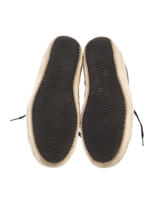 Golden Goose Leather Graphic Print Sneakers