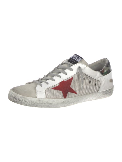 Golden Goose Printed Distressed Accents Sneakers