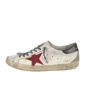 Golden Goose Leather Distressed Accents Sneakers