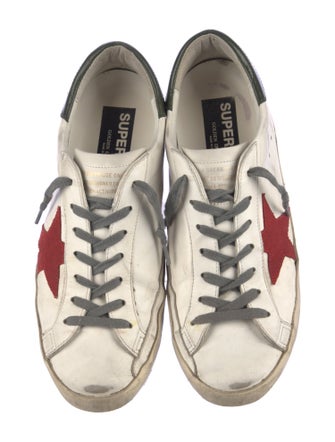 Golden Goose Leather Distressed Accents Sneakers