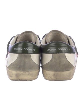 Golden Goose Leather Distressed Accents Sneakers