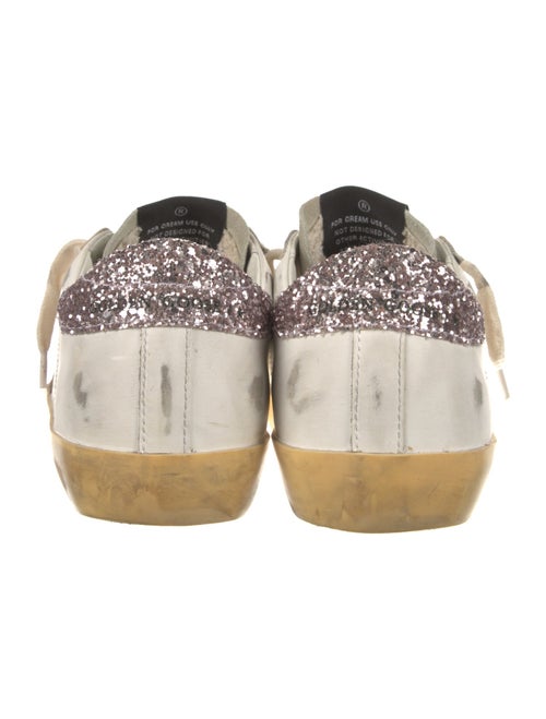 Golden Goose Leather Printed Sneakers
