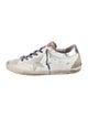 Golden Goose Leather Printed Sneakers