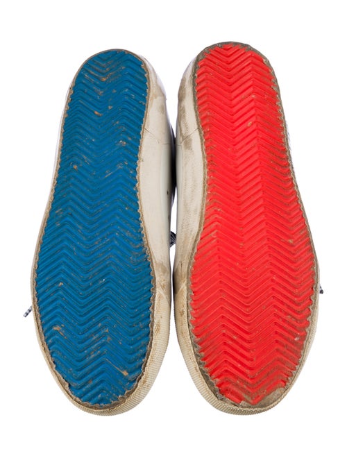 Golden Goose Leather Printed Sneakers