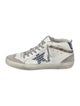 Golden Goose Leather Animal Print Sneakers