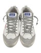 Golden Goose Leather Animal Print Sneakers
